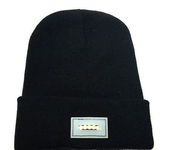 Acrylic Wool Knitted LED Lamp Cap Spring Men's And Women's Outdoor Lighting Luminous Cap